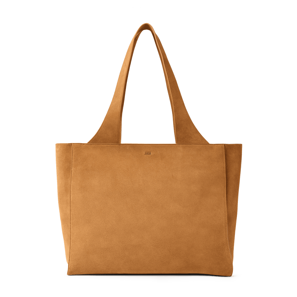 Juliette Suede Work Tote Whiskey