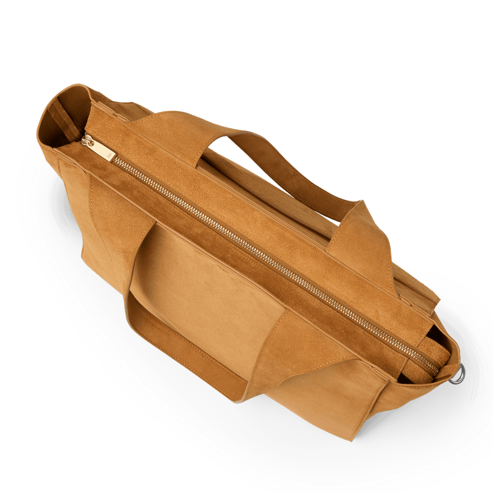 Juliette Suede Work Tote Whiskey 3 Juliette Suede Work Tote Whiskey