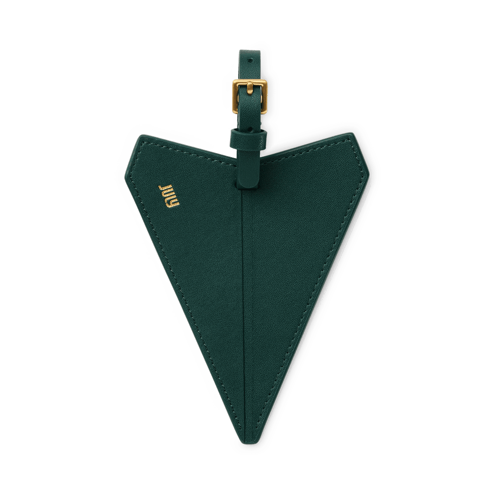 Paper Plane Luggage Tag Forest