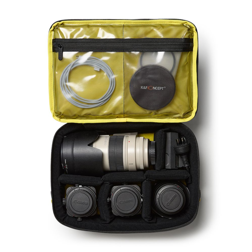 Camera Protect Bag Dark Mode Yellow