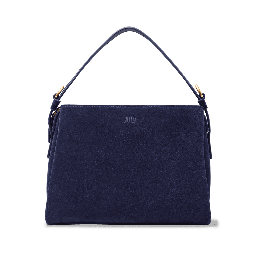 Juliette Suede Crossbody Navy