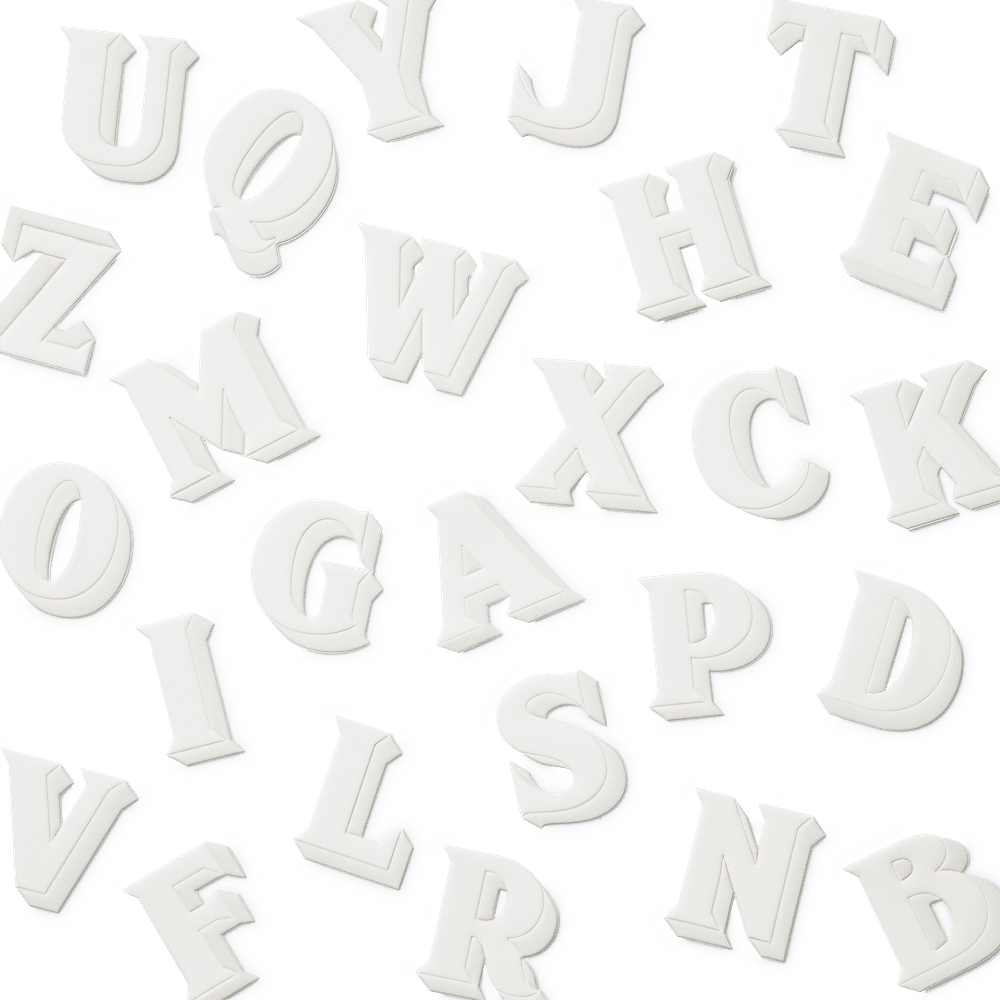 Alphabet Luggage Stickers