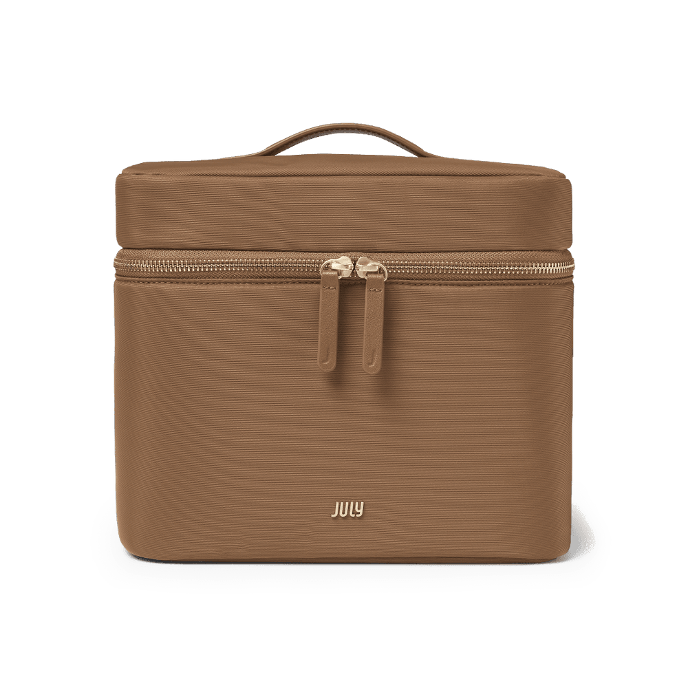 Vanity Cosmetic Case Light Brown