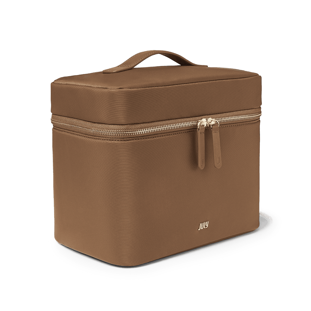 Vanity Cosmetic Case Light Brown