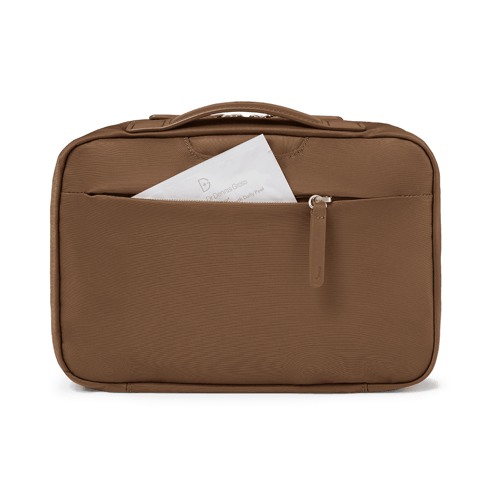 Hanging Toiletry Bag Light Brown