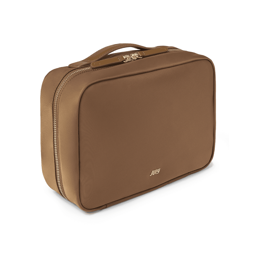 Hanging Toiletry Bag Light Brown