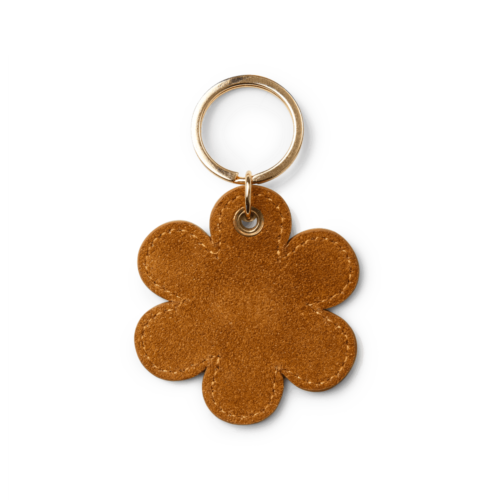 Suede Flower Keyring