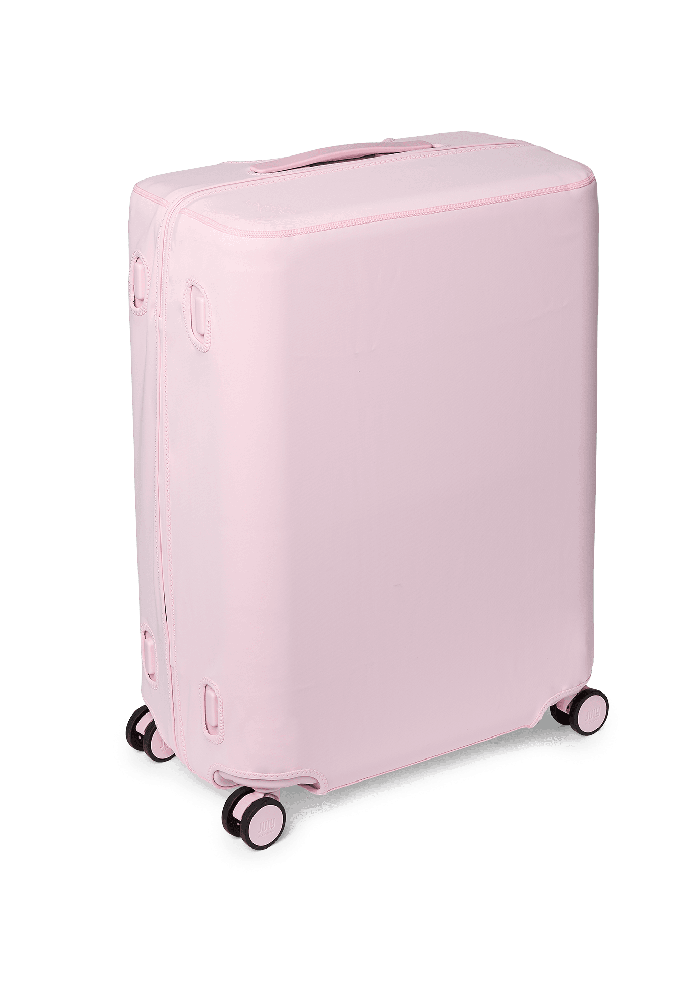 Classic Luggage Cover - Checked Blush Pink