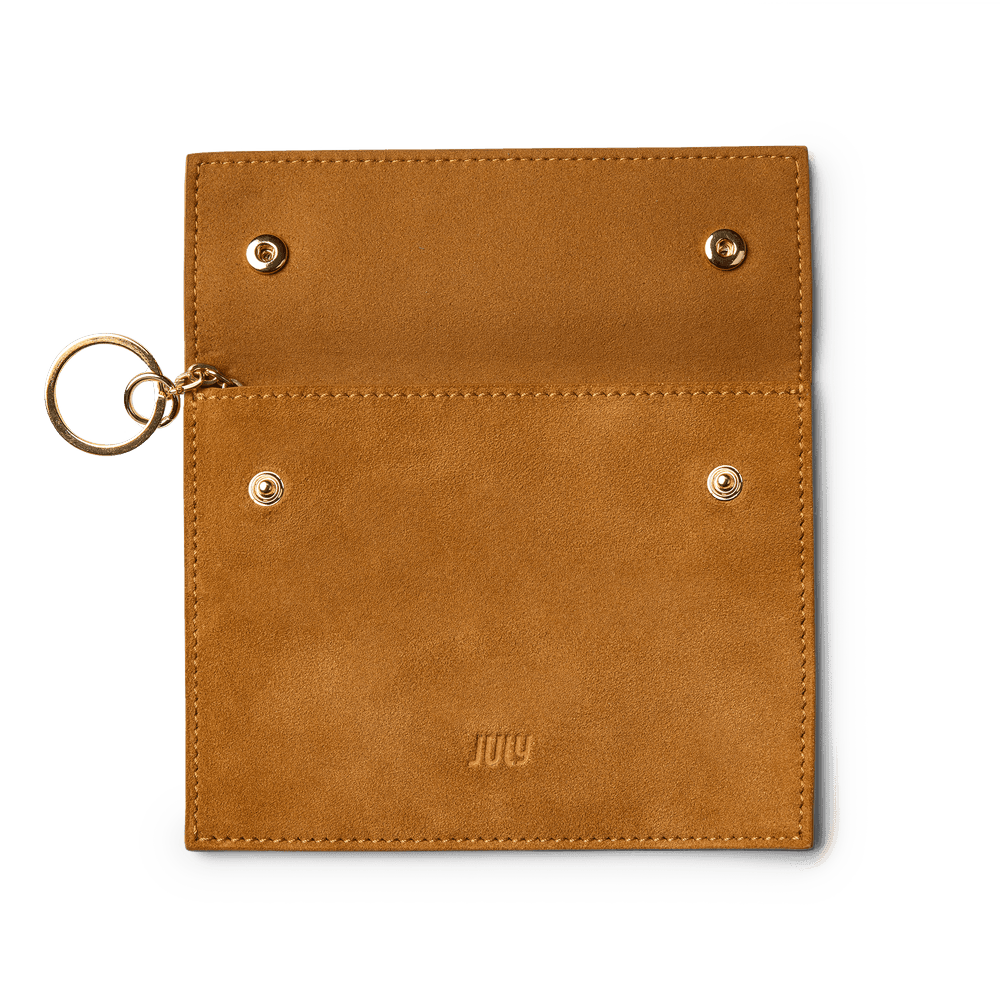 Suede Passport Key Chain