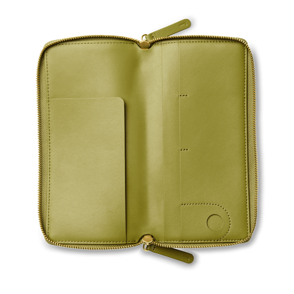 Large Travel Wallet Olive 3 Large Travel Wallet Olive
