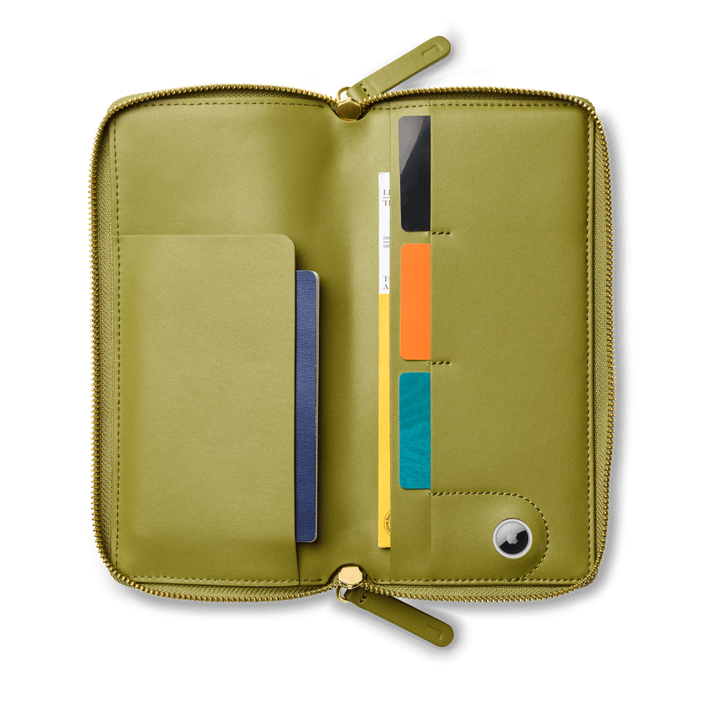 Large Travel Wallet Olive 4 Large Travel Wallet Olive