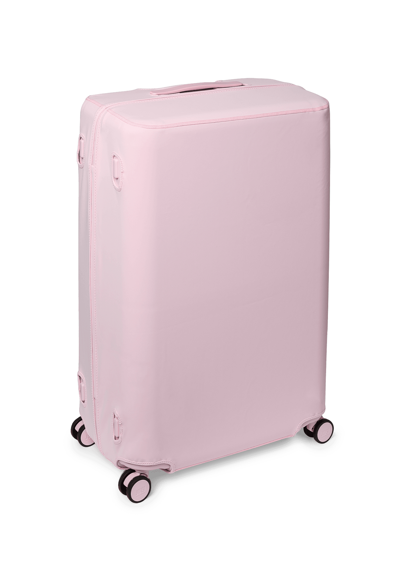 Classic Luggage Cover - Checked Plus Blush Pink